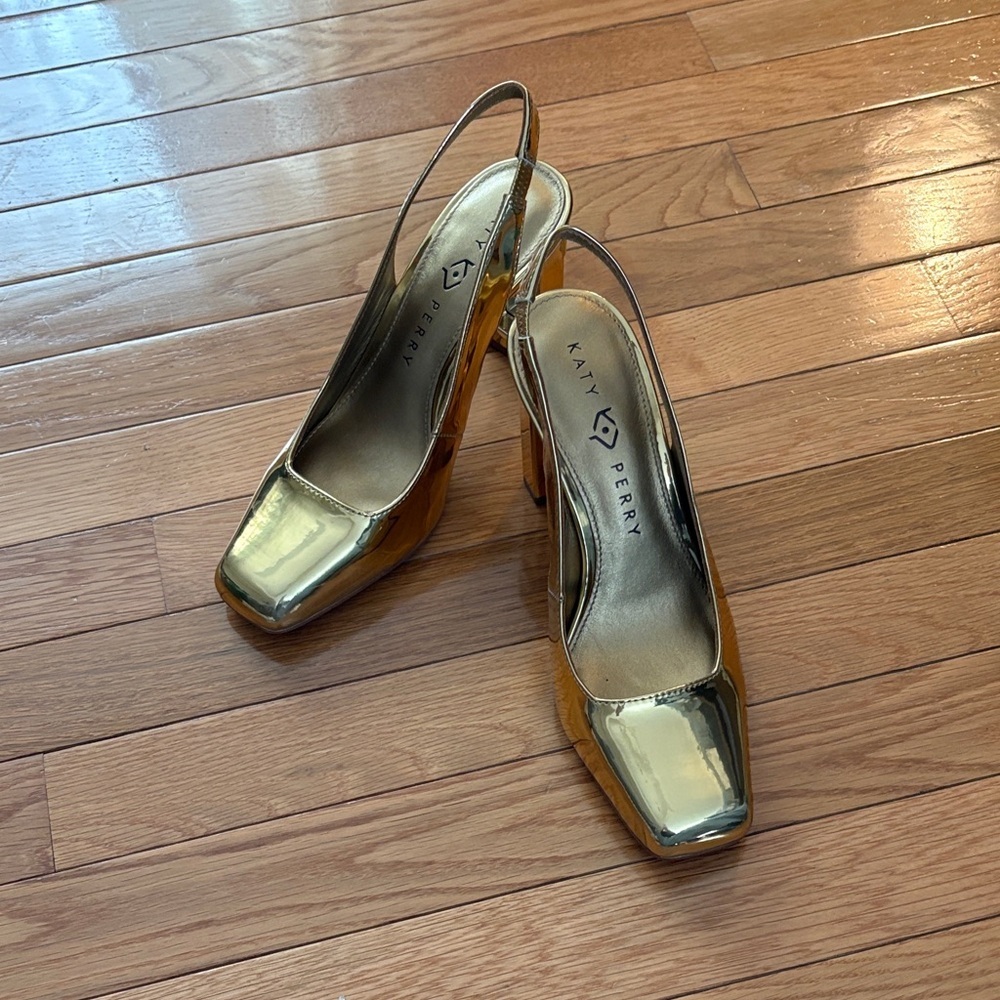 Katy Perry Collections Shiny Gold Heels